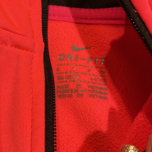 Nike Hoodie Jacket Size 4/5 Small Hot Pink - Picture 3 of 5
